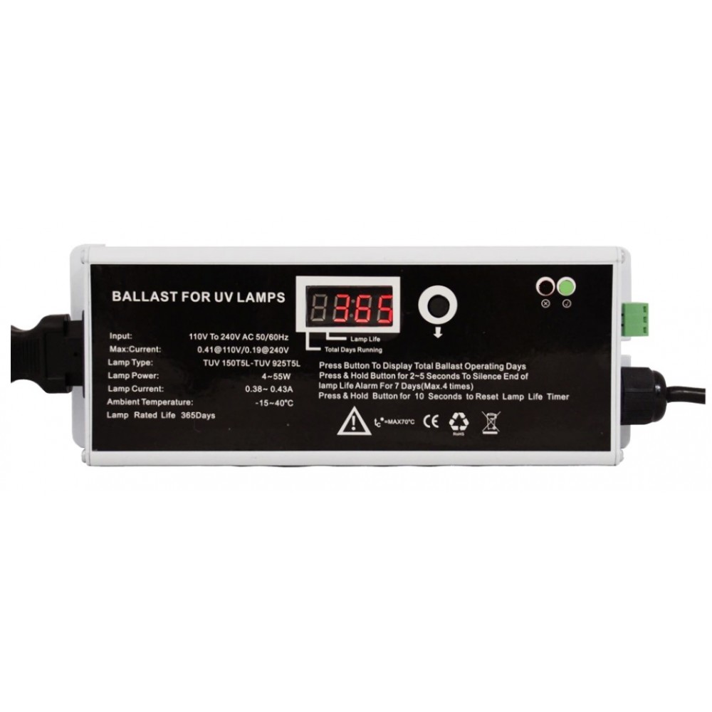 Zdroj UV Ballast 4-55W T5L 4 pin digitální